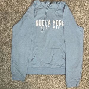 Light blue New York hoodie